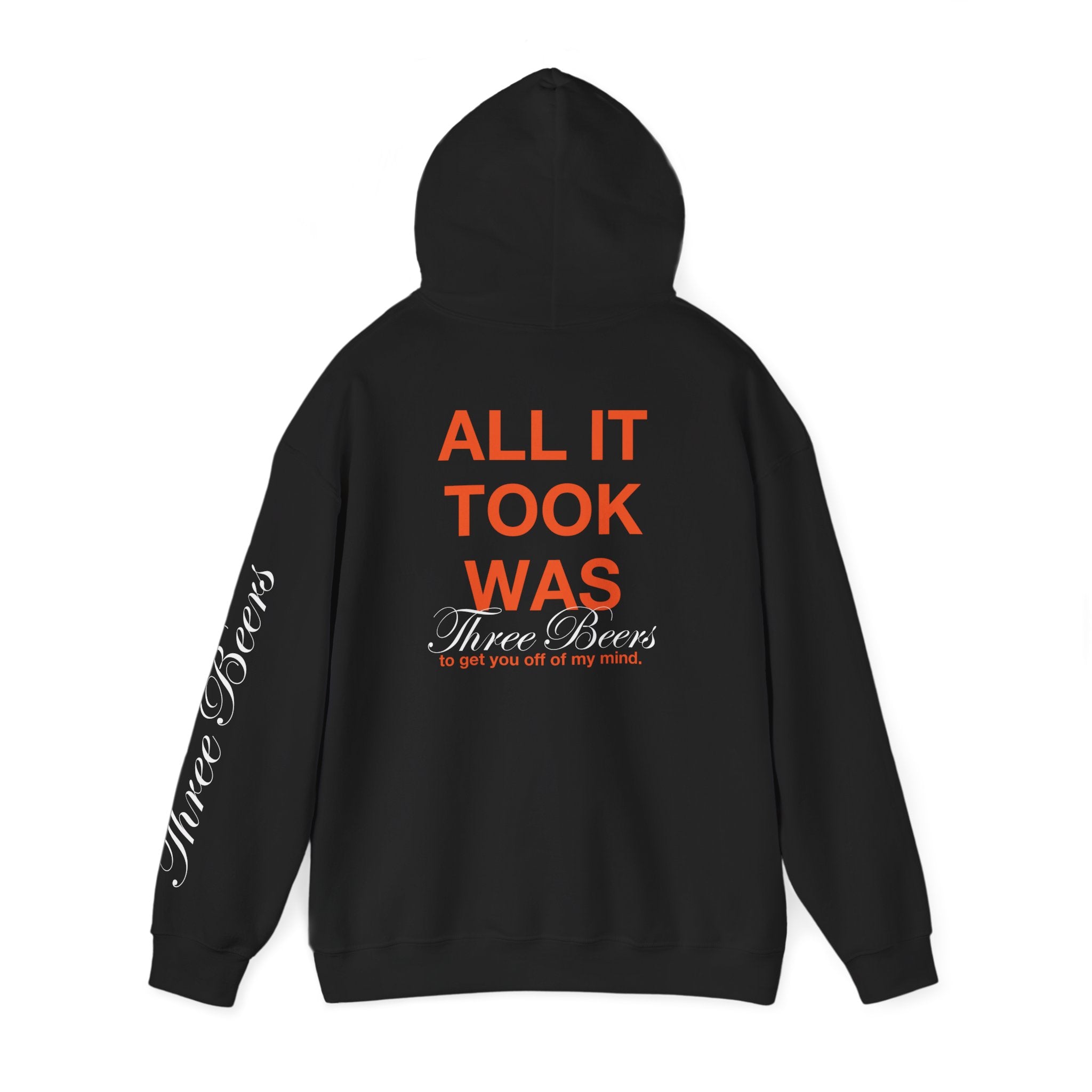 Gildan Hoodie — "All It Took Was Three Beers" Casual Pullover